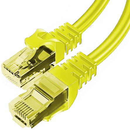 Patchcord BESTLAN kabel sieciowy LAN RJ-45 UTP kat. 5e Żółty 3 metry