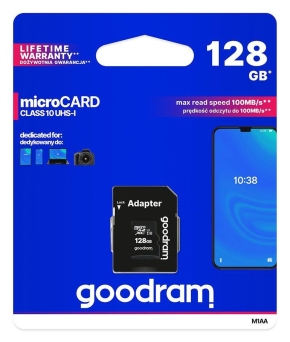 Karta pamięci microSDXC GOODRAM 128GB M1AA-1280R12 cl 10 UHS-I + adapter