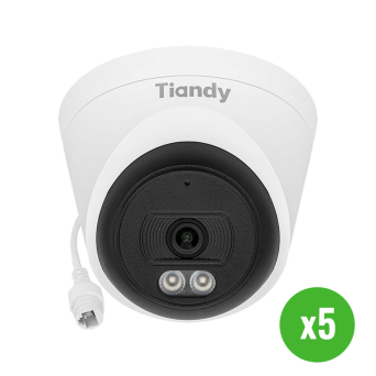 Zestaw 5 kamer sieciowych IP Tiandy TC-C320N Spec:I3/E/Y/2.8mm seria AK