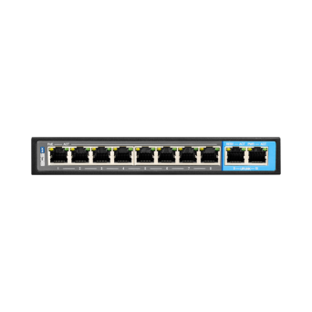 BCS-B-SP08G02G - 10 portowy switch (8×PoE) Gigabit z 4 trybami pracy