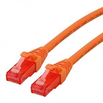 Patchcord BESTLAN kabel sieciowy LAN RJ-45 UTP kat. 5e Pomarańczowy 1 metr