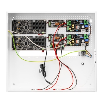 BCS-UPS/IP16Gb/E-S - Zestaw do zasilania buforowego 16 odbiorników PoE, w obudowie zewnętrznej.