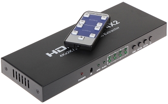 PRZEŁĄCZNIK HDMI-SW-4/2-MATRIX - 4 WEJŚCIA 2 WYJŚCIA