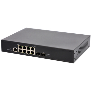 Switch zarządzalny VIDI-MG0802GE 8x PoE 1000Mb/s 2x SFP 120W