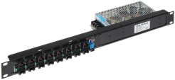 PATCH PANEL 8-PORTOWY Z ZASILACZEM ZR48-158/POE-8 48 V DC 3.3 A