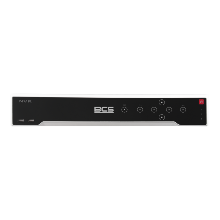 BCS-V-NVR3204-A-8K - 32 kanałowy 4 dyskowy rejestrator IP przystosowany do współpracy z kamerami 32Mpx, wyjście wideo HDMI 8K.