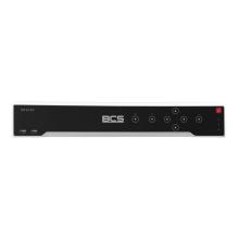 BCS-V-NVR3204-A-8K - 32 kanałowy 4 dyskowy rejestrator IP przystosowany do współpracy z kamerami 32Mpx, wyjście wideo HDMI 8K.