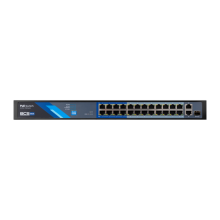 BCS-B-SP2402G-1SFP - 24 portowy switch PoE 100Mbps, 2xRJ45 Gigabit Uplink + 1xSFP.