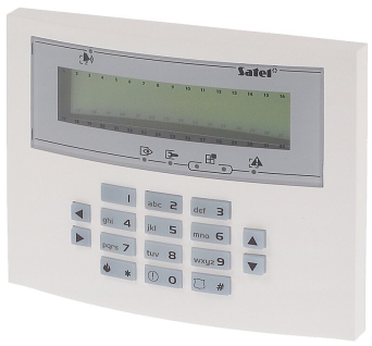 KLAWIATURA DO CENTRALI ALARMOWEJ INT-KLCDL-GR SATEL