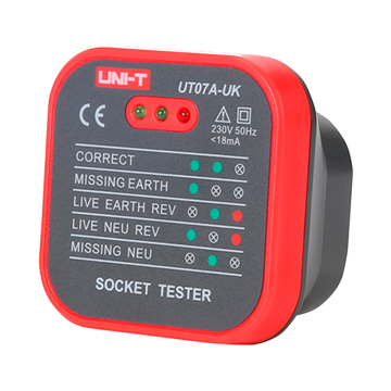 Tester gniazdek elektrycznych UK UT07A-UK