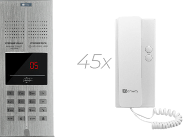 Zestaw domofonowy 45 rodzinny GENWAY WL-03NL-V2 polskie komunikaty