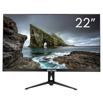 Monitor 22" 1920 × 1080 przeznaczony do pracy ciągłej, matryca IPS, LED, HDMI, VGA, Jack 3,5 mm, Głośniki 2x 2 W