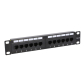 Panel krosowy patchpanel Rack 10" 12 portów 1U kat. 6 UTP ViDi-R10-PP12