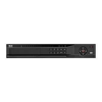 BCS-L-NVR1604-A-4K-16P - Rejestrator IP 16 kanałowy 4 dyskowy serii BCS LINE, rejestrator przystosowany do współpracy z kamerami o rozdzielczości maksymalnej 32Mpx. Wyjście wideo HDMI o rozdzielczości 4K, wbudowany 16 portowy switch PoE 802.3 af/at o mocy