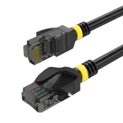 Patchcord BESTLAN kabel sieciowy LAN RJ-45 UTP kat. 6a Czarny 1 metr