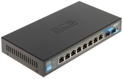 SWITCH POE BCS-B-SP08G-2SFP 8-PORTOWY SFP BCS BASIC