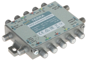 MULTISWITCH PRZELOTOWY UNICABLE I/II SRM-522 5 WEJŚĆ / 5  WYJŚĆ + 2 WYJŚCIA UNICABLE TERRA