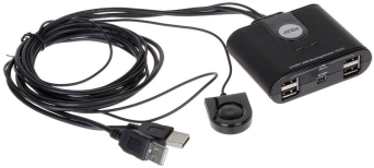 PRZEŁĄCZNIK USB + HUB USB US-224 2 X 115   cm