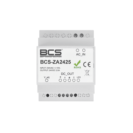 BCS-ZA2425 - Zasilacz impulsowy 24V.