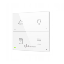 Grenton Panel natynkowy szklany 4-klawiszowy Touch Panel + Custom Ico