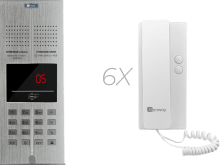 Zestaw domofonowy 6 rodzinny GENWAY WL-03NL-V2 polskie komunikaty