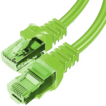 Patchcord BESTLAN kabel sieciowy LAN RJ-45 UTP kat. 5e Zielony 1 metr