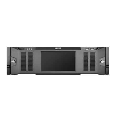 BCS-NVR12816DR-4K-II - Rejestrator IP 128 kanałowy marki BCS LINE. Przystosowany do współpracy z kamerami o rozdzielczości maksymalnej 12Mpx.