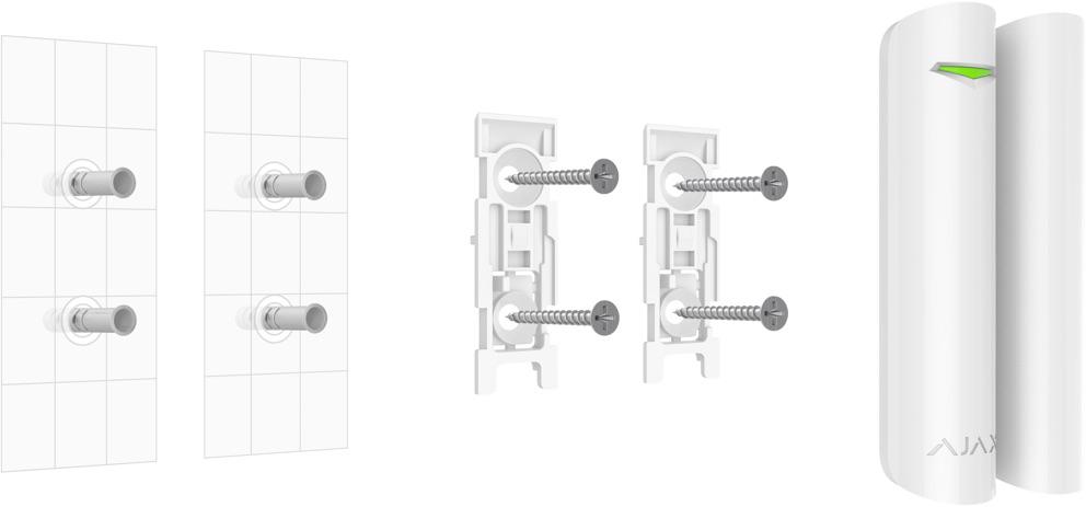 AJAX DoorProtect black - Fibra