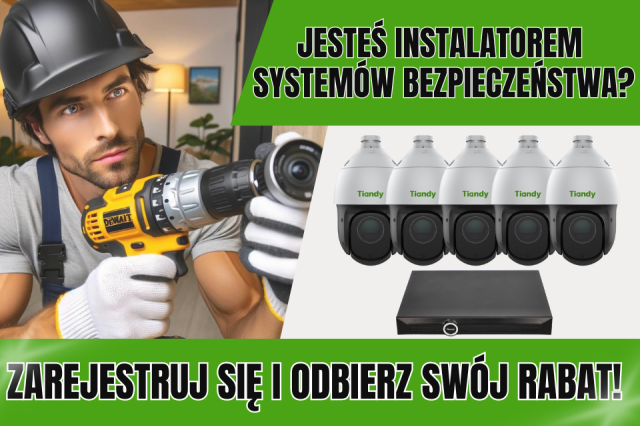 Jesteś instalatorem systemów bezpieczeństwa? Zarejestruj się i odbierz swój rabat!