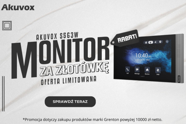 Monitor Akuvox s563w za złotówkę!